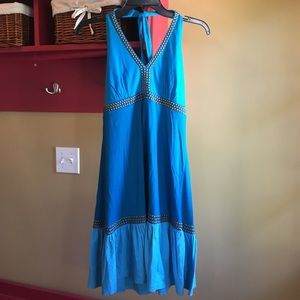 Turquoise halter dress